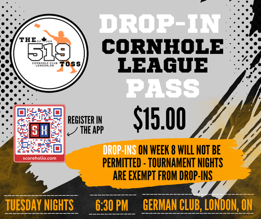 Cornhole League Drop In Pass